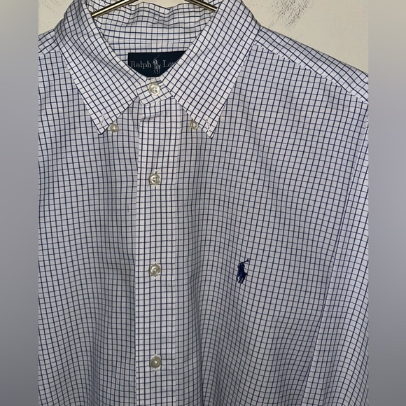 Ralph Lauren Classic Fit Performance Shirt - Sky Blue/White - Size 16 1/2 - Picture 4 of 7